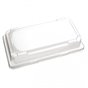 Sushi Tray PET Black 166x115 + Lid Pet Transparent