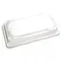 Sushi Tray PET Black 166x115 + Lid Pet Transparent