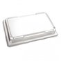 Sushi Tray PET Black 185x129 + Lid Pet Transparent