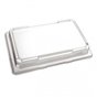 Sushi Tray PET Black 215x135 + Lid Pet Transparent