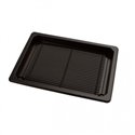 Sushi Schaaltjes PET Zwart + Deksels Pet Transparant 255 x 185mm Horecavoordeel.com