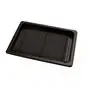 Sushi Schaaltjes PET Zwart + Deksels Pet Transparant 255 x 185mm Horecavoordeel.com