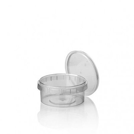 Ringlock Cups - containers With seal closure + Lid 210cc - Horecavoordeel.com