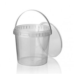 Ringlock Cups - containers With seal closure + Lid + Handle 1000cc - Horecavoordeel.com