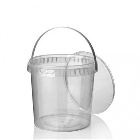 Ringlock Cups - containers With seal closure + Lid + Handle 2000cc - Horecavoordeel.com