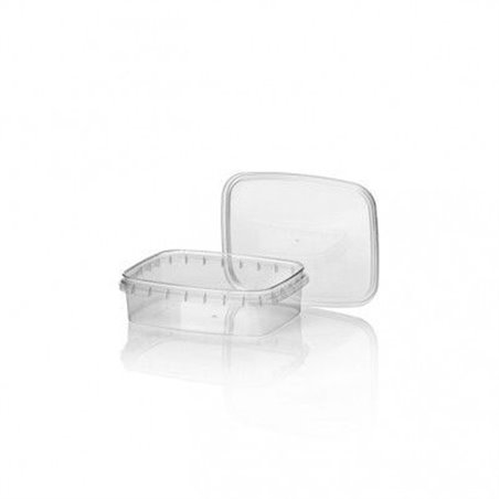 Salad trays - containers 109 Series 150cc Rectangle PP + Lid Seal closure Transparent 109x86x29 - Horecavoordeel.com