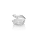 Saladbowl with fixed Lids 375cc PET Crystal clear - Horecavoordeel.com