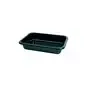 CPET Trays 187x137x34mm 600cc 1- compartment Black - Horecavoordeel.com