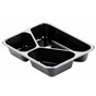 CPET Menuschalen 525cc + 275cc + 205cc 3-Vaks Zwart 226 x 176 x 43mm Horecavoordeel.com