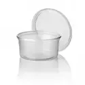 Saladebakjes 250cc 101 Serie Rond PP Transparant Ø 101 x 45mm Horecavoordeel.com