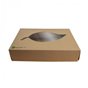 Catering Box Cardboard with Pla Window 100% Fair 35cm - Horecavoordeel.com