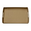 Catering platter "100% Fair" Cardboard Brown With handles 55cm - Horecavoordeel.com