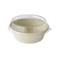 Bagasse Bowls 1200cc Bruin Ø 194mm Horecavoordeel.com