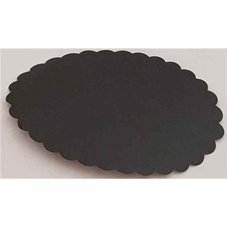 Hamburger Ovals Small 10x13cm Black - Horecavoordeel.com