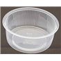 Round Salad trays - containers 101 Series Ribbed PP Transparent 200cc Ø 101mm - Horecavoordeel.com