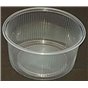 Round Salad trays - containers 101 Series Ribbed PP Transparent 250cc Ø 101mm - Horecavoordeel.com