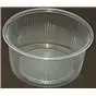 Round Salad trays - containers 101 Series Ribbed PP Transparent 250cc Ø 101mm - Horecavoordeel.com