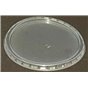 Round Salad lids for trays - containers 101 Series Ribbed PP Transparent Ø 101mm - Horecavoordeel.com