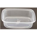 Salad trays - containers 108 Series Ribbed Rectangle PP Transparent 125cc 108/27 - Horecavoordeel.com