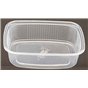 Salad trays - containers 108 Series Ribbed Rectangle PP Transparent 125cc 108/27 - Horecavoordeel.com