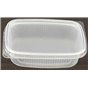 Salad trays - containers 108 Series Ribbed Rectangle PP Transparent 125cc 108/27