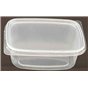 Salad trays - containers 108 Series Ribbed Rectangle PP Transparent 150cc 108/35