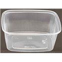 Salad trays - containers 108 Series Ribbed Rectangle PP Transparent 200cc 108/42 - Horecavoordeel.com