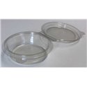 Delipot Lid with folding tray 165cc For Cup 470cc Crystal clear Ø101x95 - Horecavoordeel.com