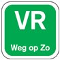 Dagstickers Vrijdag Weg Op Zondag 19 x 19mm Groen Horecavoordeel.com