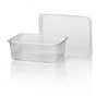 Microwave Meal containers - Bins 180 Series 1000cc Rectangle PP Transparent - Horecavoordeel.com