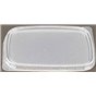 Retangle Salad lids for trays - containers 108 Series Ribbed PP Transparent 108mm - Horecavoordeel.com