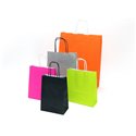 Gray Paper Bags With Twisted Handles 15+8,5X21,5cm - Horecavoordeel.com