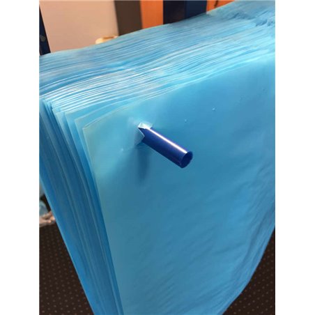 Blue Crate Bags On Pin 580 / 2x220x530mm 20my - Horecavoordeel.com