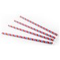 Drinking Straws Paper "FSC" Stripe Red - White - Blue Ø 8 x 230mm Horecavoordeel.com