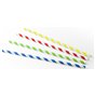 Drinking Straws Paper "FSC" Stripe Assortment Ø 6 x 230mm Horecavoordeel.com