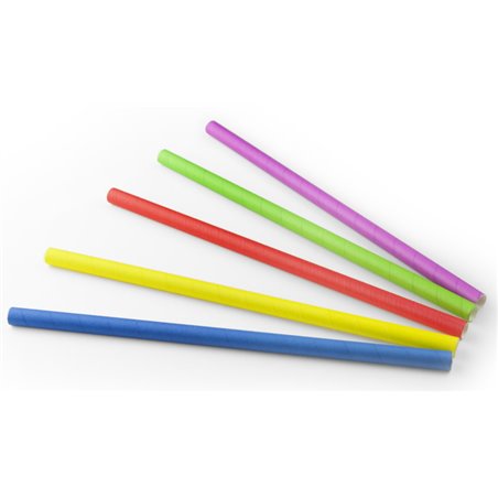 Drinking Straws Paper "FSC" Assortment Ø 10 x 240mm Horecavoordeel.com