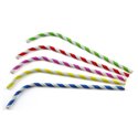 Bending Straws Paper "FSC" Stripe Assortment Ø 6 x 240mm Horecavoordeel.com