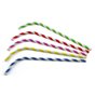 Bending Straws Paper "FSC" Stripe Assortment Ø 6 x 240mm Horecavoordeel.com