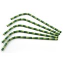 Bending straws Paper "FSC" Bamboo look Ø 7 x 240mm Horecavoordeel.com