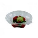 Salad Bowl Round with Secure Lid R-Pet 375ml Transparent - Horecavoordeel.com