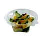 Salad Bowl Round with Secure Lid R-Pet 500ml Transparent - Horecavoordeel.com