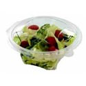 Salad Bowl Round with Secure Lid R-Pet 750ml Transparent - Horecavoordeel.com