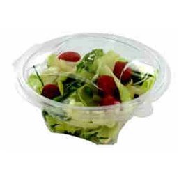 Salad Bowl Round with Secure Lid R-Pet 750ml Transparent - Horecavoordeel.com