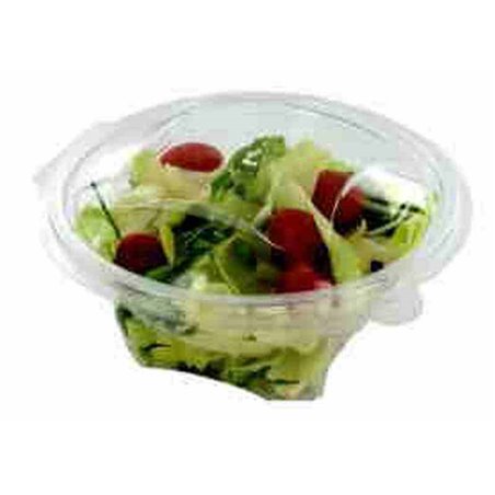 Salad Bowl Round with Secure Lid R-Pet 750ml Transparent - Horecavoordeel.com