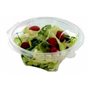 Salad Bowl Round with Secure Lid R-Pet 750ml Transparent - Horecavoordeel.com