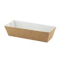 Snack Boxs A7 Brown White Cardboard 90 x 70 x 35mm - Horecavoordeel.com