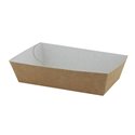 Snack Boxs A9 Brown White Cardboard 120 x 70 x 35mm - Horecavoordeel.com