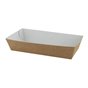 Snack Boxs A14 Brown White Cardboard 155 x 85 x 38mm - Horecavoordeel.com