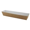 Snack Boxs A16 Brown White Cardboard 185 x 33 x 35mm - Horecavoordeel.com