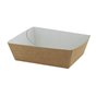 Snack Boxs A5 Brown White Cardboard 105 x 33 x 30mm - Horecavoordeel.com